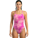 Nike - Hydrastrong Multi Print Cutout One Piece (Pink Foam)