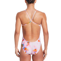 Nike - Hydrastrong Multi Print Cutout One-Piece (Pink Foam)