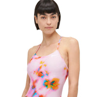 Nike - Hydrastrong Multi Print Cutout One-Piece (Pink Foam)