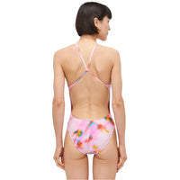 Nike - Hydrastrong Multi Print Cutout One-Piece (Pink Foam)