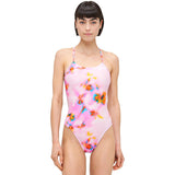 Nike - Hydrastrong Multi Print Cutout One-Piece (Pink Foam)