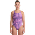 Nike - Hydrastrong Multi Print Fastback One Piece (Lt Magenta)