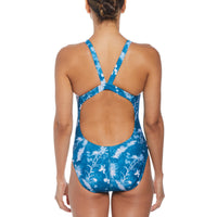 Nike - Hydrastrong Multi Print Fastback One Piece (Mineral Teal)