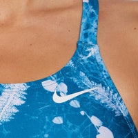 Nike - Hydrastrong Multi Print Fastback One Piece (Mineral Teal)