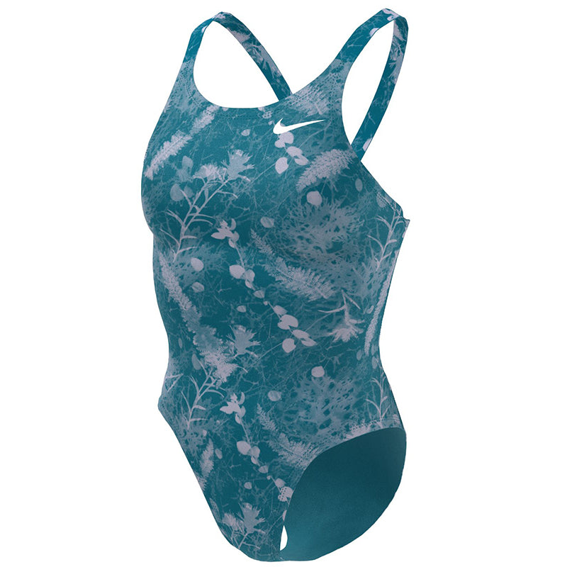 Nike - Hydrastrong Multi Print Fastback One Piece (Mineral Teal)