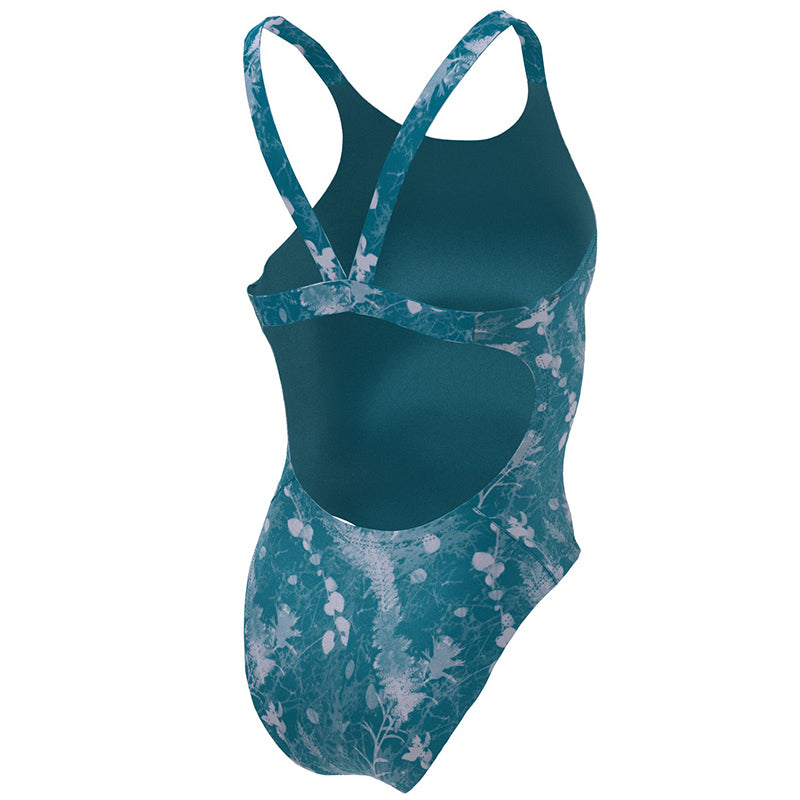 Nike - Hydrastrong Multi Print Fastback One Piece (Mineral Teal)