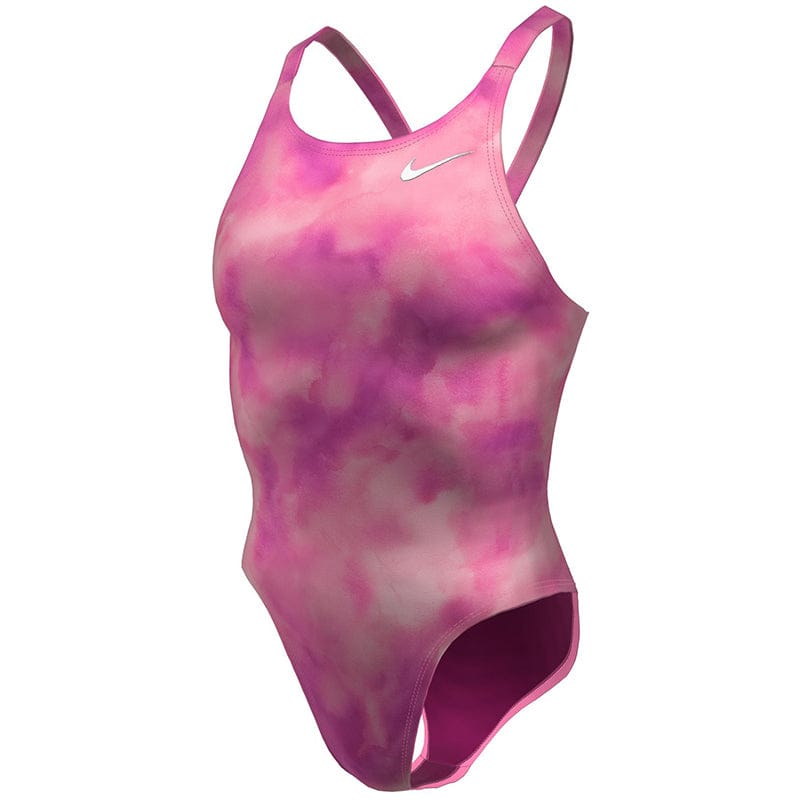 Nike - Hydrastrong Multi Print Fastback One Piece (Pink Foam)