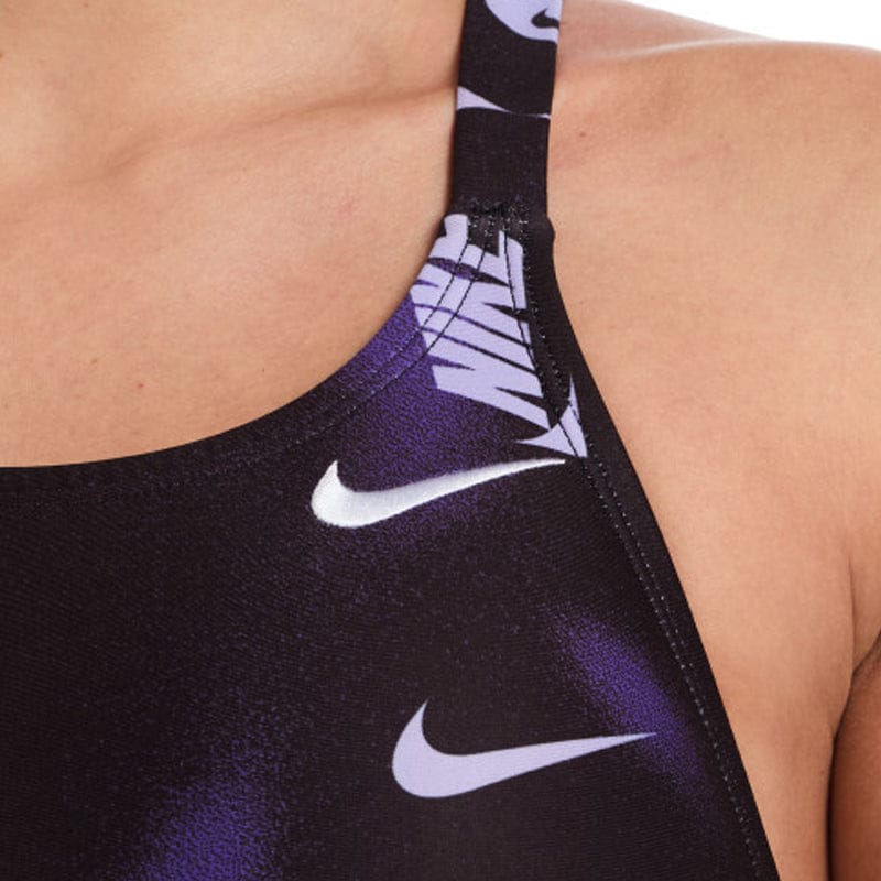 Nike - Hydrastrong Multi Print Fastback One Piece (Purple)