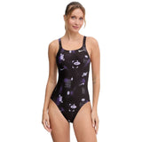 Nike - Hydrastrong Multi Print Fastback One Piece (Purple)