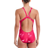 Nike - Hydrastrong Multi Print Fastback One Piece (Rush Pink)
