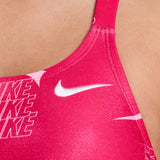 Nike - Hydrastrong Multi Print Fastback One Piece (Rush Pink)