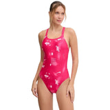 Nike - Hydrastrong Multi Print Fastback One Piece (Rush Pink)