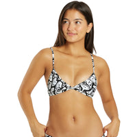 Nike - Hydrastrong Multi Print Lace Up Tie Back Bikini Top (White)