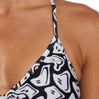 Nike - Hydrastrong Multi Print Lace Up Tie Back Bikini Top (White)