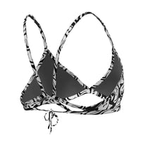 Nike - Hydrastrong Multi Print Lace Up Tie Back Bikini Top (White)
