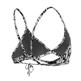 Nike - Hydrastrong Multi Print Lace Up Tie Back Bikini Top (White)