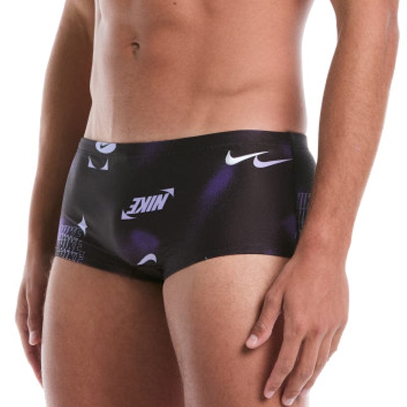 Nike - Hydrastrong Multi Print Men's Square Leg Brief (Purple)
