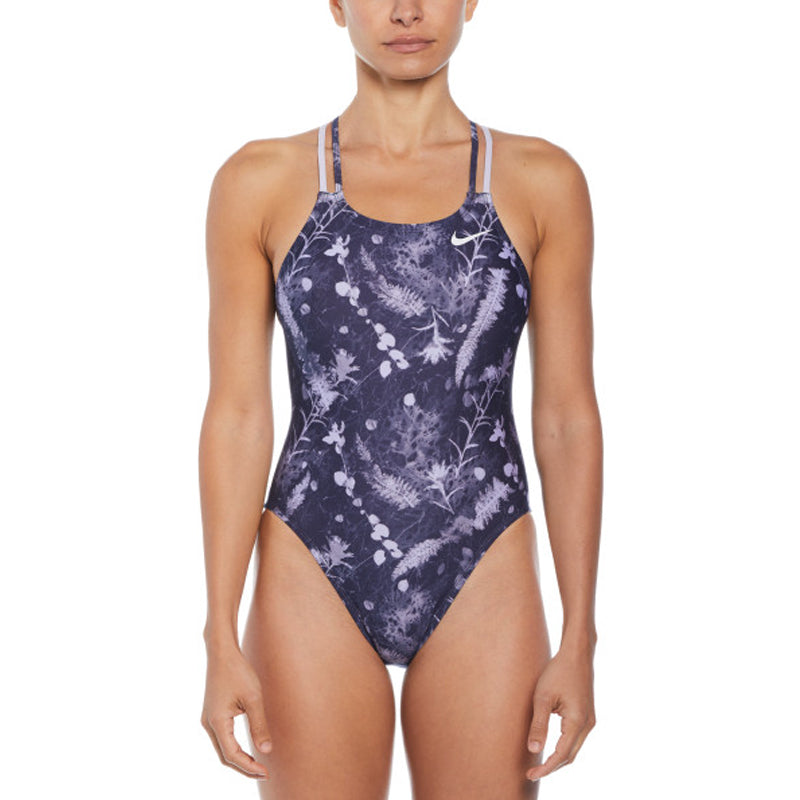 Nike - Hydrastrong Multi Print Spiderback One Piece (Ashen Slate)