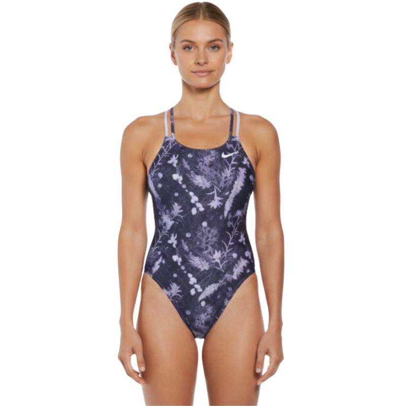 Nike - Hydrastrong Multi Print Spiderback One Piece (Ashen Slate)