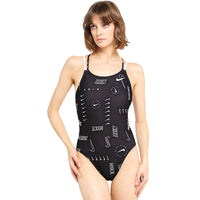Nike - Hydrastrong Multi Print Spiderback One Piece (Black)