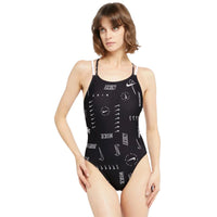 Nike - Hydrastrong Multi Print Spiderback One Piece (Black)