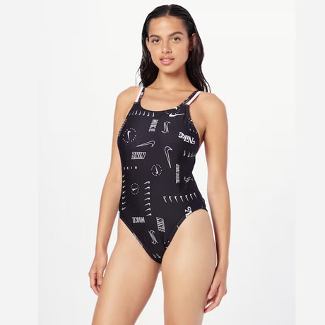 Nike - Hydrastrong Multi Print Spiderback One Piece (Black)