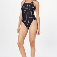 Nike - Hydrastrong Multi Print Spiderback One Piece (Black)