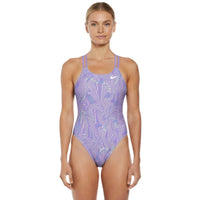 Nike - Hydrastrong Multi Print Spiderback One Piece (Cobalt Bliss)