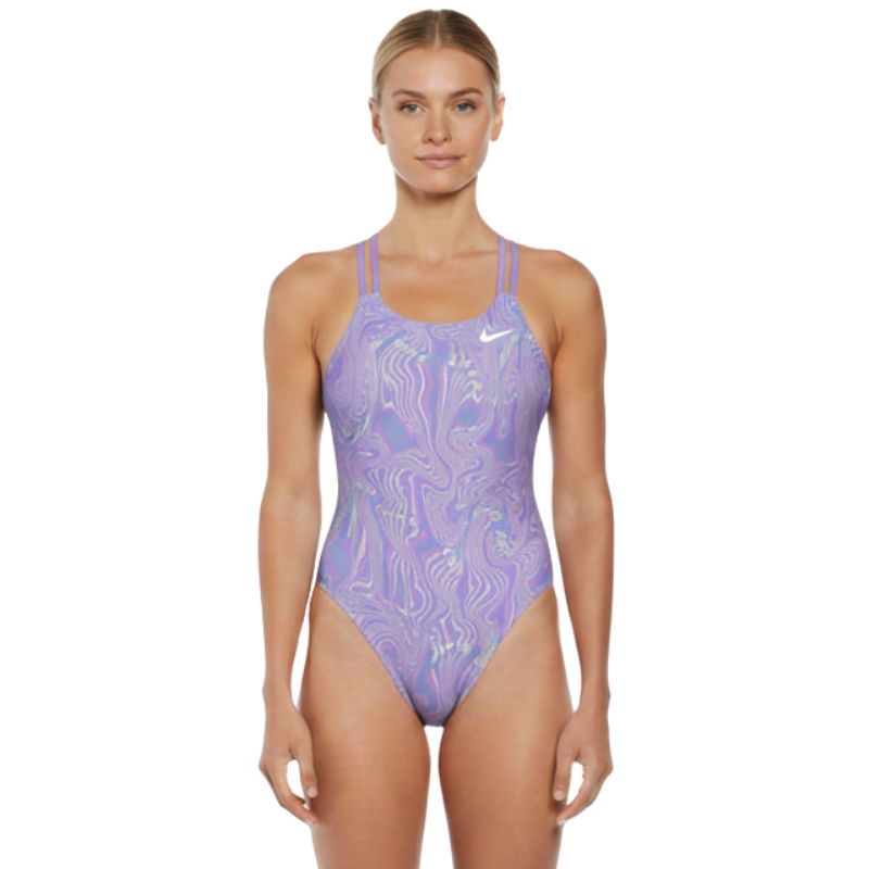 Nike - Hydrastrong Multi Print Spiderback One Piece (Cobalt Bliss)