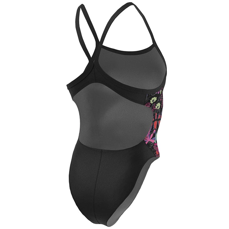 Nike - HydraStrong Multiple Print Racerback Splice One Piece (Black)