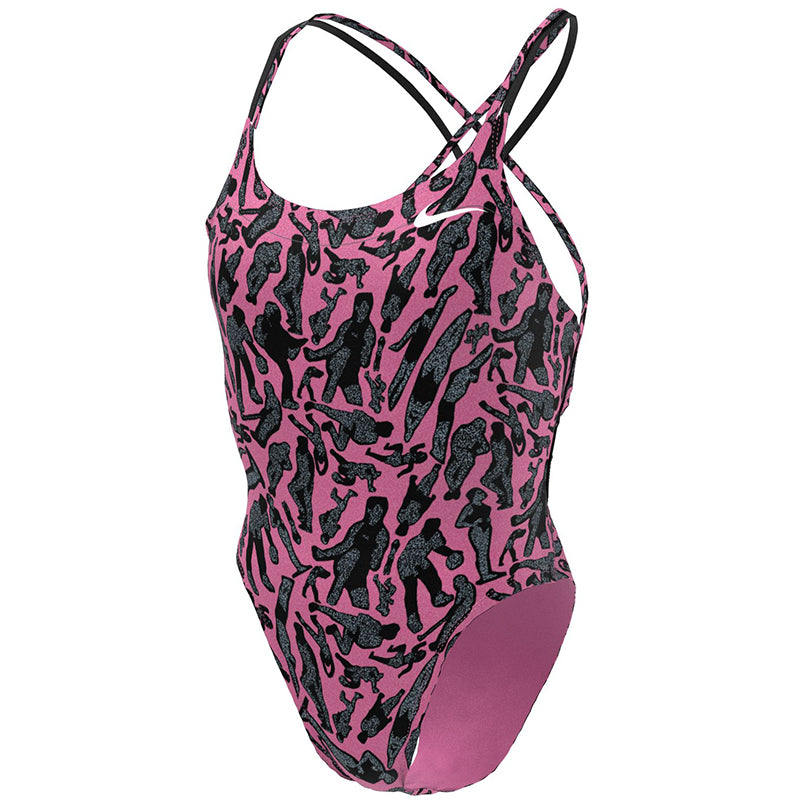 Nike - Hydrastrong Multiple Print Spiderback One Piece (Pink)