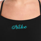 Nike - Logo Graphic Women's Adjustable Crossback One Piece (Jet Black)