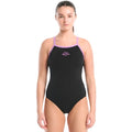 Nike - Logo Graphic Women's Racerback Low Leg One Piece (Jet Black)