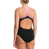 Nike - Logo Graphic Women's Racerback Low Leg One Piece (Jet Black)