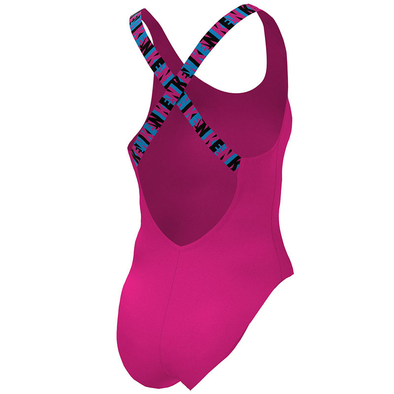 Nike - Logo Tape Crossback One Piece (Pink Prime)
