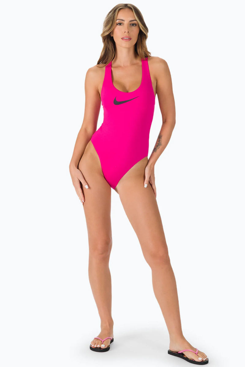 Nike - Logo Tape Crossback One Piece (Pink Prime)