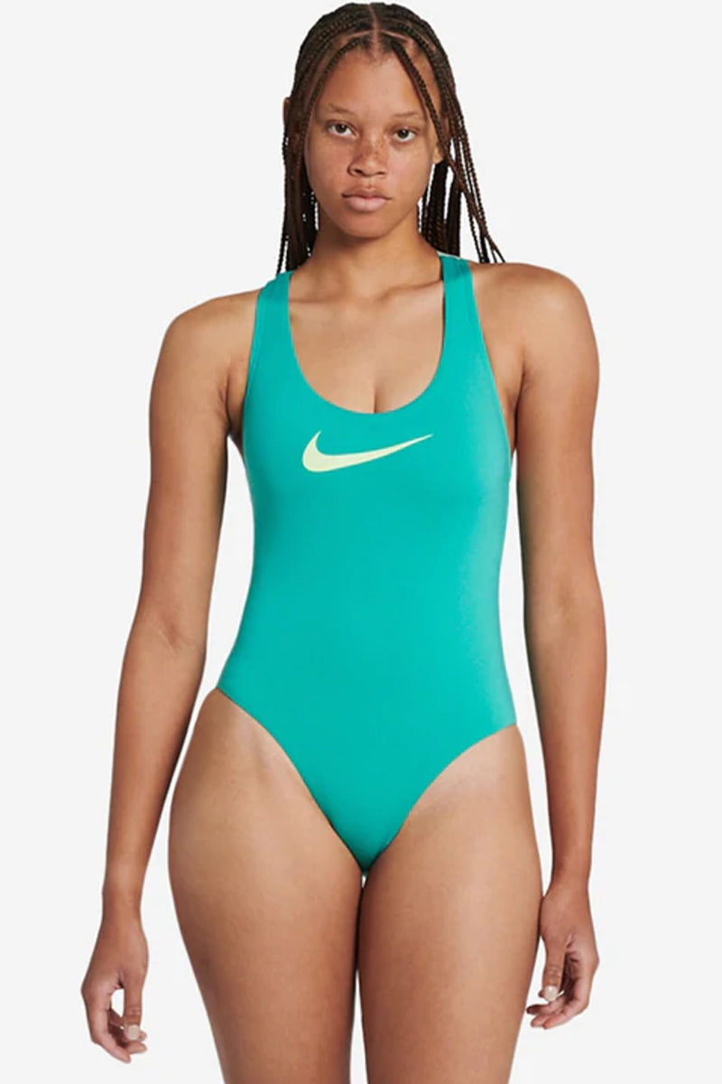 Nike Logo Tape Crossback One Piece Washed Teal