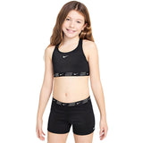 Nike - Logo Tape Girl's Racerback Bikini & Short Set (Black)