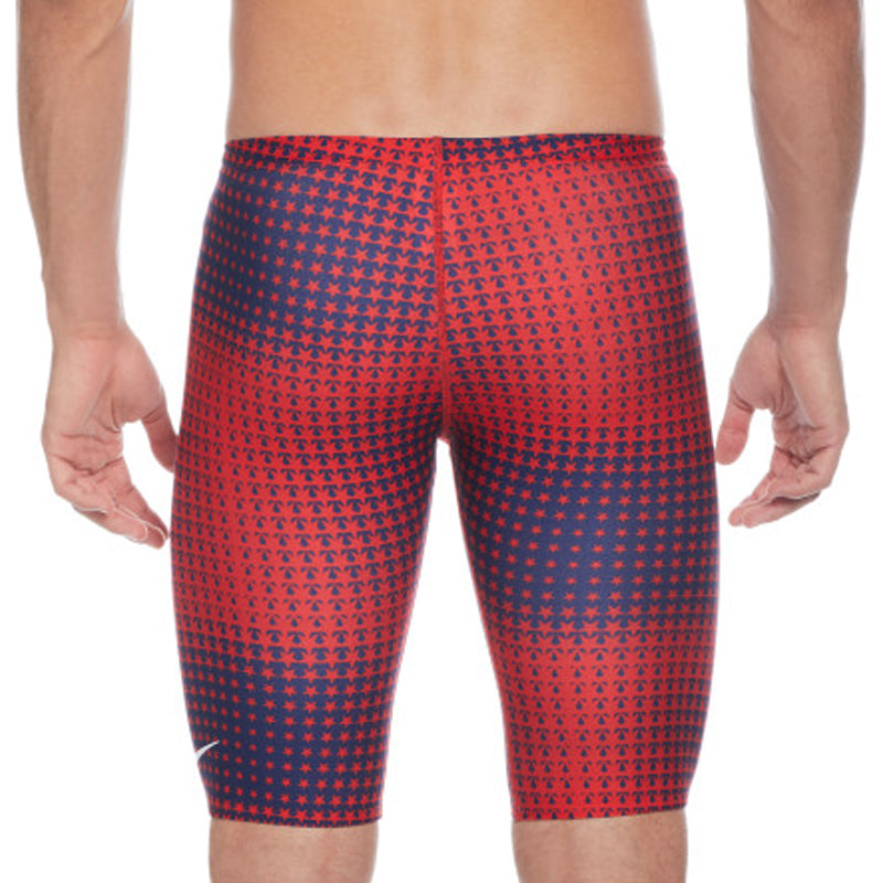 Nike - Men's Hydrastrong Multi Print Jammer (Red Blue)