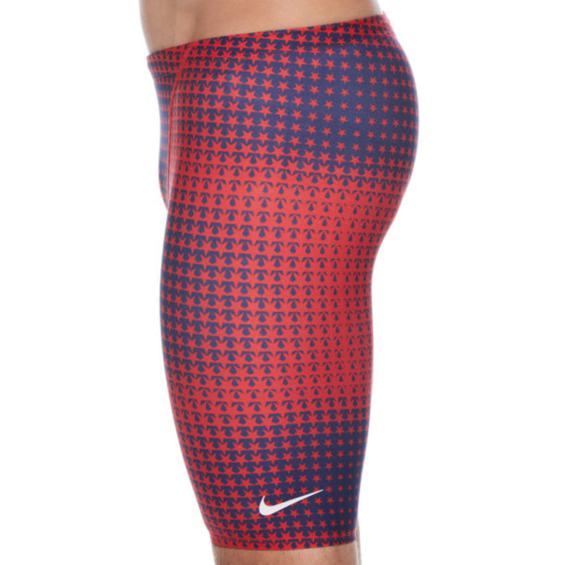 Nike - Men's Hydrastrong Multi Print Jammer (Red Blue)
