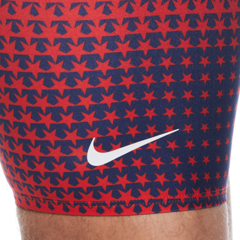 Nike - Men's Hydrastrong Multi Print Jammer (Red Blue)
