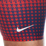 Nike - Men's Hydrastrong Multi Print Jammer (Red Blue)