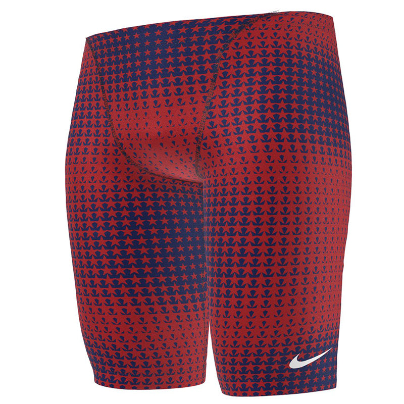 Nike - Men's Hydrastrong Multi Print Jammer (Red Blue)