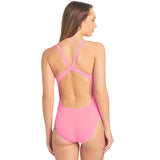 Nike - Poly Solid Hydrastrong Fastback One Piece (Polarized Pink)