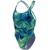 Nike - Solar Rise Spiderback One Piece (Blue Green)