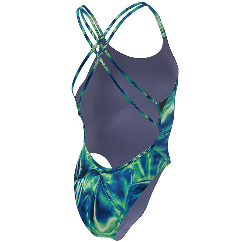 Nike - Solar Rise Spiderback One Piece (Blue Green)