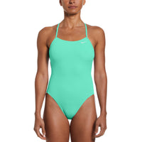 Nike - Solid Hydrastrong Lace Up Tieback One Piece (Green Shock)