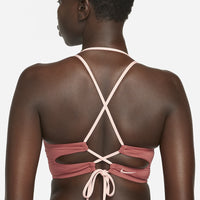 Nike - Solid Lace-Up High Neck Bikini Top (Canyon Rust)