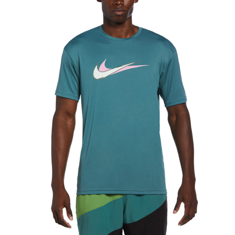 Nike - Stacked Swoosh Short Sleeve Hydroguard (Dusty Cactus)