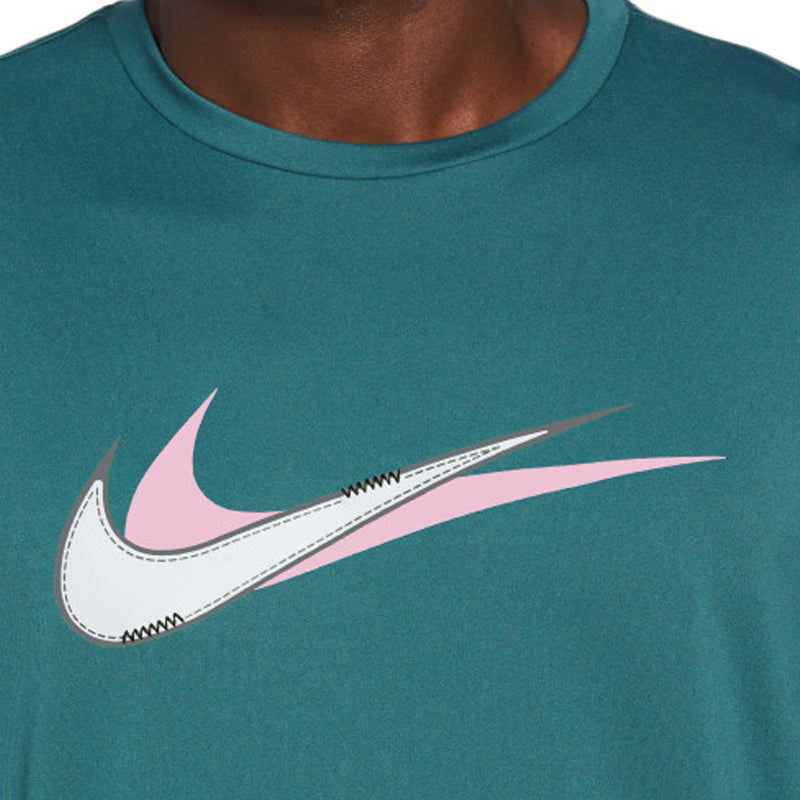 Nike - Stacked Swoosh Short Sleeve Hydroguard (Dusty Cactus)